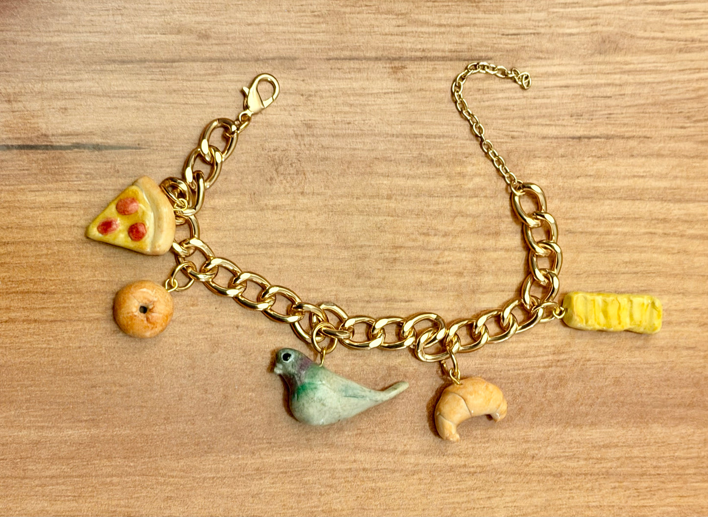 For The Love Of Pigeons Charm Bracelet
