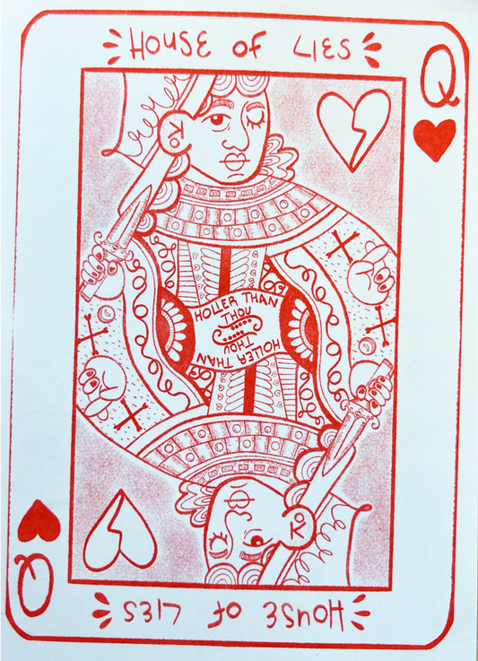 Holier Than Thou  Riso Print