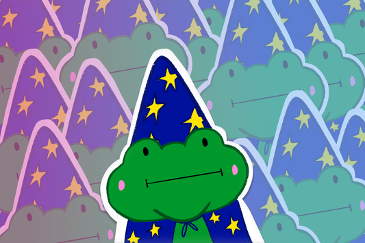 Wizard Frog Sticker